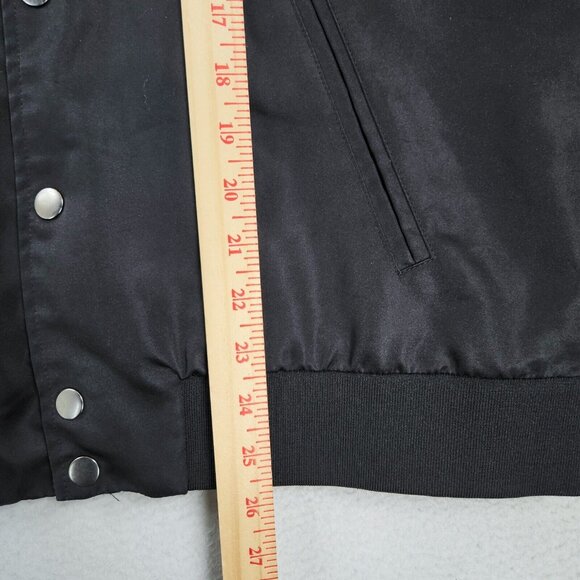 Friday The 13th Jacket Mens Small Black Bomber Jason Voorhees F13 Halloween - Picture 8 of 15